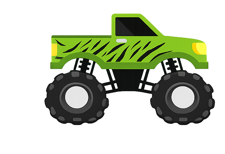 Green monster truck