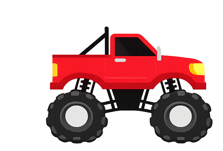 Red monster truck
